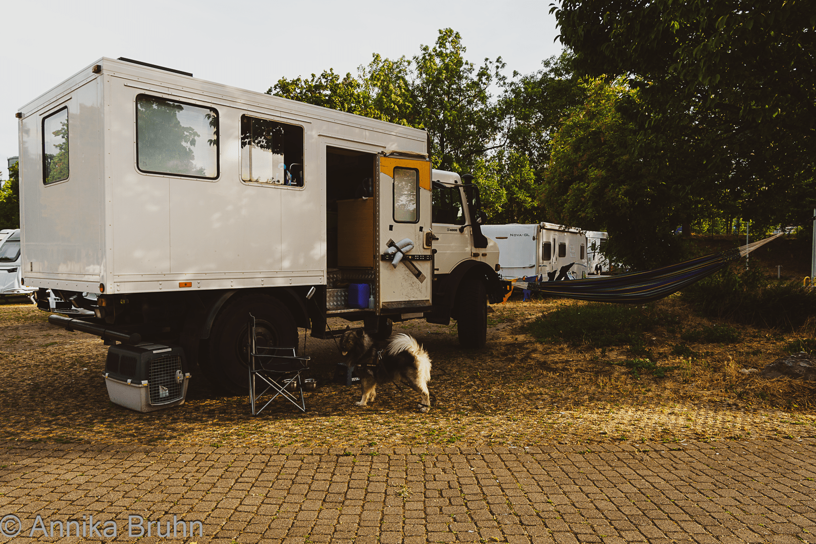 Stellplatz in Stuttgart. Wird schon gehen